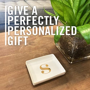 Simple Shine Personalized Jewelry Tray with Initials