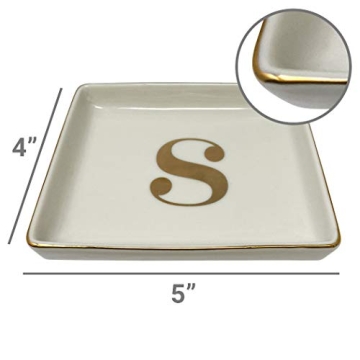Simple Shine Personalized Jewelry Tray with Initials