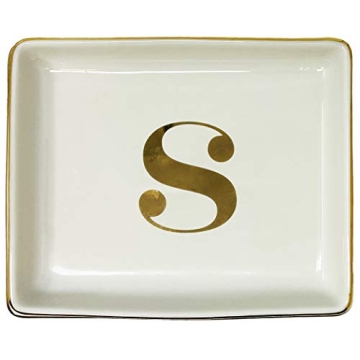 Simple Shine Personalized Jewelry Tray with Initials