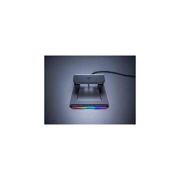 Razer Laptop Stand Chroma: 3-Port USB 3.0 Hub - Ergonomic Design - Anodized Aluminum Construction - Customizable Chroma RGB Lighting - Matte Black