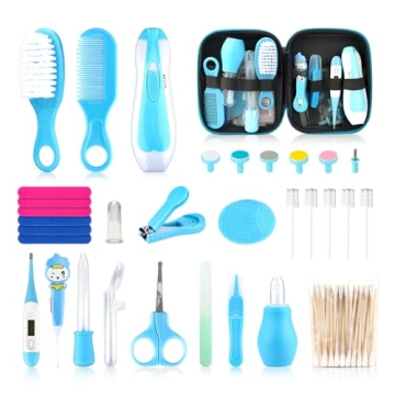 Baby Healthcare and Grooming Kit, Electric Safety Nail Trimmer Baby Nursery Set Newborn Nursery Heal...