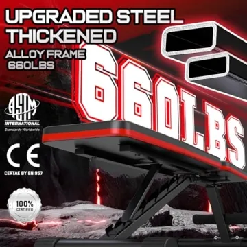 NFEET Adjustable Foldable Weight Bench for Home Gym