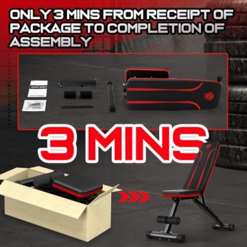 NFEET Adjustable Foldable Weight Bench for Home Gym