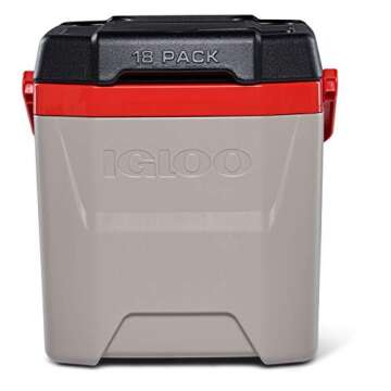 Igloo Quantum Cooler, Sandstone/Blaze Red/Black, 12 quart
