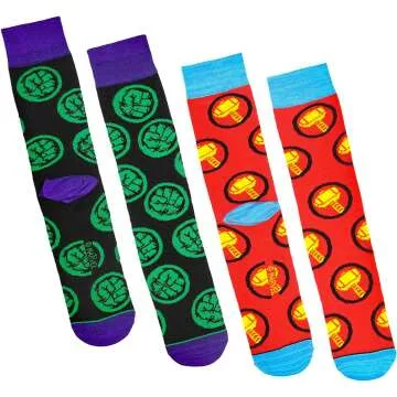 Marvel Avengers Men's 12 Days of Socks 12-Pack