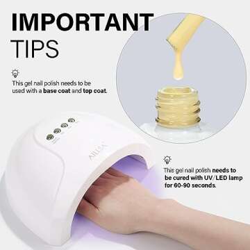 AILLSA Pastel Light Yellow Gel Nail Polish for Summer Style