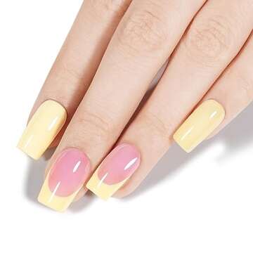 AILLSA Pastel Light Yellow Gel Nail Polish for Summer Style