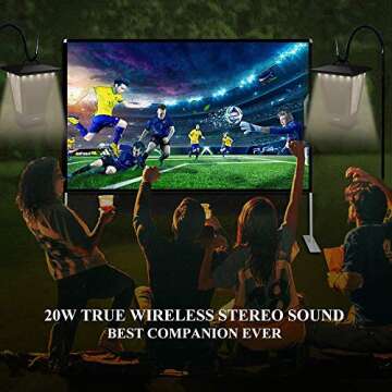 pohopa Bluetooth Speakers Waterproof, 2 Packs True Wireless Stereo Sound 20W Speakers Dual Pairing L...