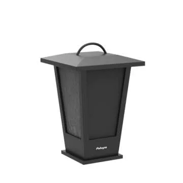 pohopa Bluetooth Speakers Waterproof, 2 Packs True Wireless Stereo Sound 20W Speakers Dual Pairing Lantern Indoor Outdoor Speakers with 20 Piece LED Lights, Rich Bass, Pinao Black