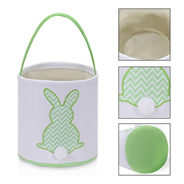 MONOBLANKS Easter Bunny Basket Tote for Fun Celebrations