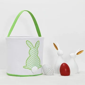 MONOBLANKS Easter Bunny Basket Tote for Fun Celebrations