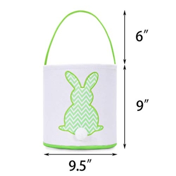 MONOBLANKS Easter Bunny Basket Tote for Fun Celebrations