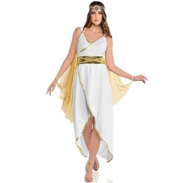 Elegant Greek Goddess Dress – Stunning Costume Ensemble
