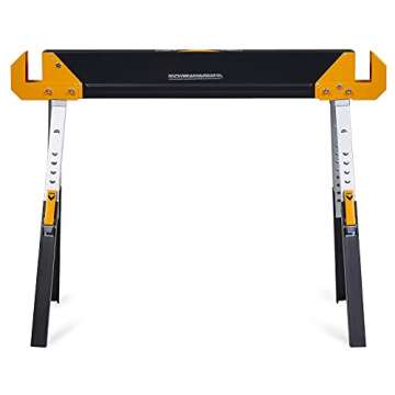 ToughBuilt Folding Sawhorse - Heavy-Duty, Durable, Portable
