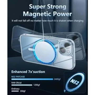 FNTCASE iPhone 15 Case: Magnetic & Rugged Protection