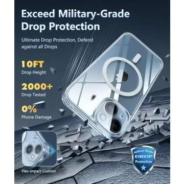 FNTCASE iPhone 15 Case: Magnetic & Rugged Protection