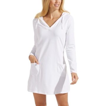 Coolibar UPF 50+ Women's Catalina Beach Cover-Up Dress - Stylish Sun Protection