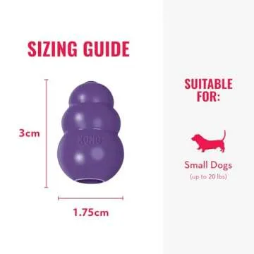 KONG Senior - Dog Toy with Gentle, Natural Rubber - Durable Dog Toy for Older Dogs - Use Treats with Stuffable Chew Toy - Treat Toy for Chewing & Fetching - for Small Dogs