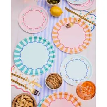 Chic Italian Summer Paper Plates - Perfect for Any Party