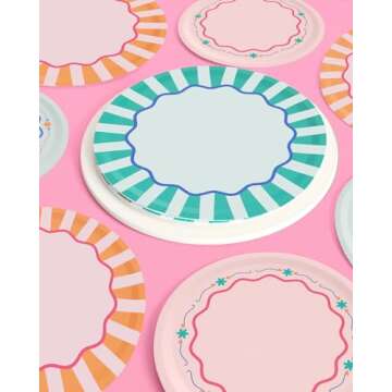 Chic Italian Summer Paper Plates - Perfect for Any Party