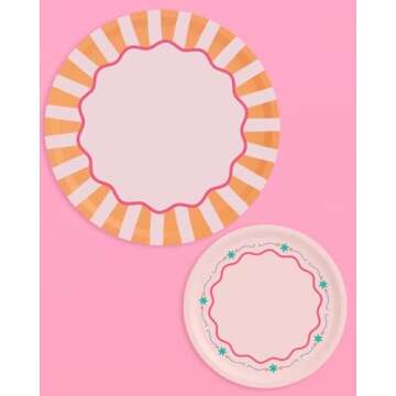 Chic Italian Summer Paper Plates - Perfect for Any Party