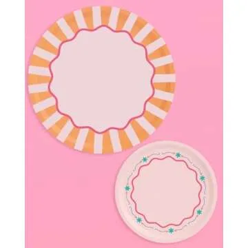 Chic Italian Summer Paper Plates - Perfect for Any Party