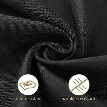 50pcs Black Polyester Cloth Napkins for Weddings & Events
