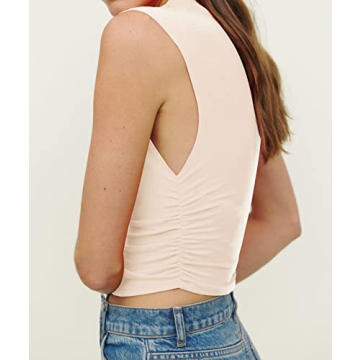 Stylish KAMISSY Mock Neck Crop Top for Women