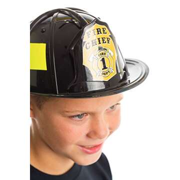 Aeromax Black Fire Chief Helmet