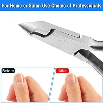 Professional Cuticle Nippers and Pusher Manicure Tool Set