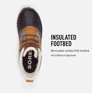 Sorel Out 'N About™ Plus Quarry Leather/Felt Textile Combination 9.5