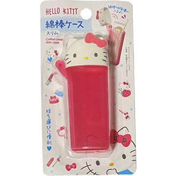 Sanrio Hello Kitty Portable Cotton Swab Slim Case for Cute Organization