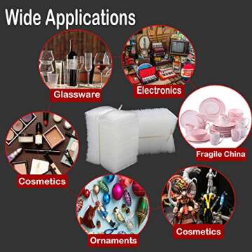 200Pcs Clear Bubble Out Bags 6”x8”, Bubble Pouches Wrap Bag for Packing, Double Walled Moving Supplies Bubble Bags for Fragile Dishes China Plates, Bubble Pouch Bags for Shipping Storage Wrapping