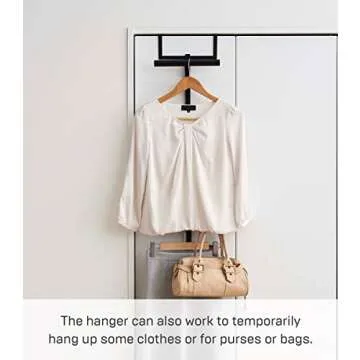 Yamazaki Home Tower Over The Door Hanger for Bags