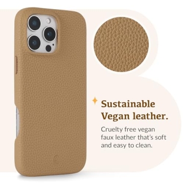 Luner Premium Vegan Leather iPhone 16 Pro Max Case