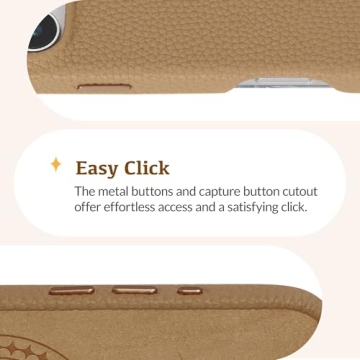 Luner Premium Vegan Leather iPhone 16 Pro Max Case