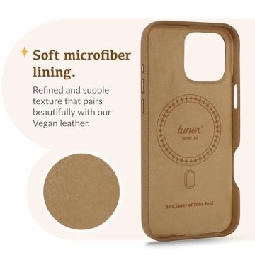 Luner Premium Vegan Leather iPhone 16 Pro Max Case