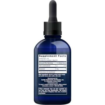 Life Extension Fast-Acting Liquid Melatonin (Citrus-Vanilla), 2 Fluid Ounces (Pack of 2)