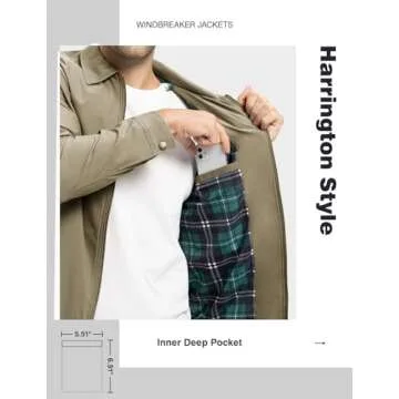 TBMPOY Men's Stylish Lightweight Windbreaker Jacket