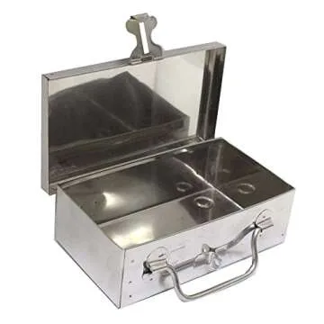 Bin Buddy Steel Storage Box – Secure Compact Storage for Jewelry and Valuables