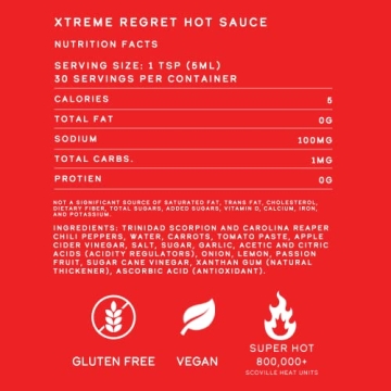 Elijah's Xtreme Regret Hot Sauce - Pure Fiery Flavor Explosion