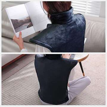 Large Heating Pad for Back & Shoulder with Soothing Heat