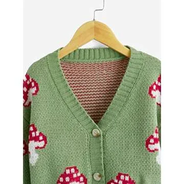 Stylish COZYEASE Girls' Cardigan Sweater for Fashionistas