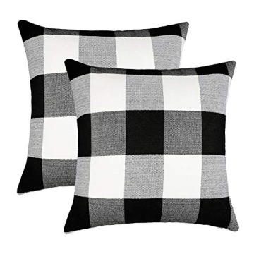 Buffalo Check Throw Pillow Covers Set of 2 for Home Decor