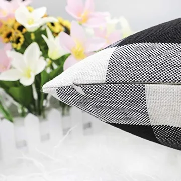 Buffalo Check Throw Pillow Covers Set of 2 for Home Decor