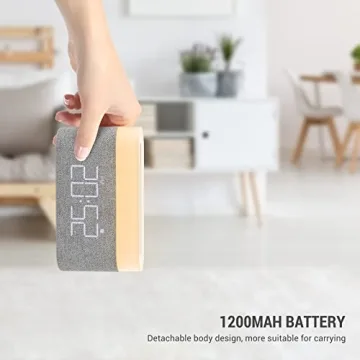 COLSUR Digital Alarm Clock with Wireless Charging and Touch Control