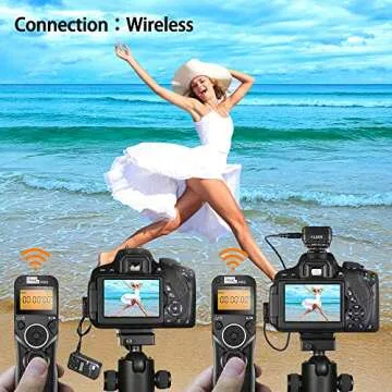 Pixel TW-283 E3 Wireless Shutter Release Remote Control Compatible for Canon Eos R6 RP XT XTi XS XSi T1i T2i T3 T3i T4i T5 T5i T6i T7i T8i 1300D 1100D 1000D 550D 500D 450D 400D 350D 300D 90D