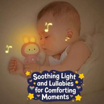 VKTEN Easter Bunny Rattle - Interactive Baby Toy for Ages 3-24 Months.