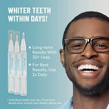 Sensitive Teeth Whitening Pens - Tooth Whitening Pens Made in USA - 35% Carbamide Peroxide Whitening Gel Teeth Stain Remover - Teeth Whitener, Blanqueador de Dientes Profesional (3 Pcs)