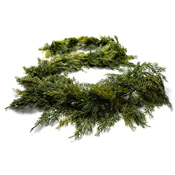 CraftMore Cedar Garland 6' - Elegant Holiday Decor